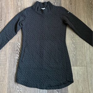 Columbia Black Textured Long Sleeve Dress XS | Omni-Freeze | Active Travel